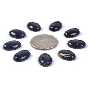 Gemas Grandes de 18 mm, Piedra Natural de Oro Negro Ovalada en Cabujón para Joyería, Procedente de Rajastán - Product Image 2