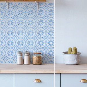 <span class=keywords><strong>Adesivi</strong></span> <span class=keywords><strong>per</strong></span> Piastrelle da Bagno in PVC Stile Moderno Floreale 30cm*30cm, Impermeabili e Autoadesivi - Product Image 1