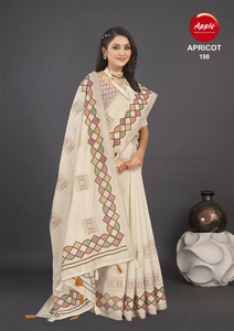 Saree en lin pur de qualité supérieure pour les femmes Linge à tisser doux avec une conception de texture riche Tenue quotidienne Tenue de bureau Saree confortable et festif - Product Image 2