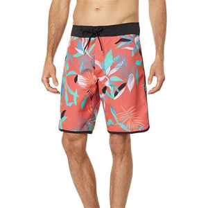 กางเกงว่ายน้ำขาสั้นแบบสีทึบสำหรับโรงงานชุดว่ายน้ำออกแบบโลโก้ได้ตามต้องการ - Product Image 1