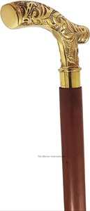 Bastón plegable de latón y madera personalizado de diseñador de venta al por mayor para hombres y mujeres. - Product Image 4