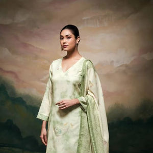 Salwar Kameez de Algodón Premium al por Mayor, Estampado y Bordado Ganga Meela Mal, para Mujer, Ropa de Fiesta India y Pakistaní, para Todas las Temporadas - Product Image 1