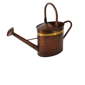 High Standard Quality High Class New Fashionable Copper Watering Can with Gold Band Durable <b>Gardening</b> <b>Tool</b> - Product Image 1