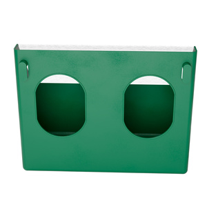 Mangeoire à pigeons montée avec barre de support solide et 2 compartiments pour faciliter l'accès aux recharges d'alimentation - Product Image 4