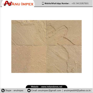 Grès beige Dholpur de qualité supérieure Design unique d'Inde à bas prix Finition de surface naturelle pour application en extérieur - Product Image 2