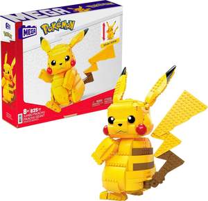 Nouvel ensemble de jouets de construction authentiques MEGA Pokemonz, Pikachu géant avec 806 pièces articulées et posables, 12 pouces de haut pour les enfants - Product Image 1
