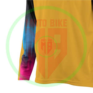 Maillot de motocross en polyester 100% avec sublimation personnalisée, maillot de motocross sublimé personnalisé, vêtements de course, maillot de motocross à manches longues - Product Image 3