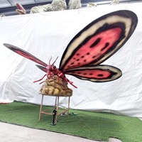 Simulations métalliques d'intérieur de modèle de papillon animatronique d'insecte électrique réaliste pour les centres commerciaux et les parcs d'aventure publics