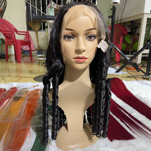 ผมชาวเวียดนามโรแมนติกเด้งหยิก Funmi ผมบริสุทธิ์เรมี่มนุษย์ต่อ Fumi ผมด้วย4X4ลูกไม้ปิด - Product Image 1