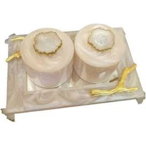 Handmade Resin Dry Fruit <b>Jar</b> with an <b>Airtight</b> Seal to Keep Nuts & Dried Fruits Fresh Adding a Decorative element to Your Kitchen - Product Image 3