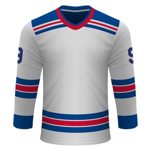 Vente en gros de maillots de hockey sur glace imprimés par sublimation personnalisés chemises d'uniformes sportifs logos de vêtements d'équipe OEM ODM portable 100% polyester - Product Image 3