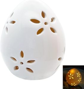 Easter Egg Figurine rosa uovo lampada a LED per feste bomboniere con foro di fiori <span class=keywords><strong>Design</strong></span> unico regalo di pasqua decorazione per la casa - Product Image 3