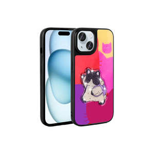 Funda de Silicona Lujosa con Relieve Brillante para iPhone 15, Cubierta Protectora Suave Antihuellas, Diseño Icónico y Elegante para XR 7 Plus - Product Image 2