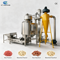 Machine automatique de blanchiment des cacahuètes XT, décortiqueuse de noix contrôlée par PLC pour l'amande, la pistache et le décorticage à sec