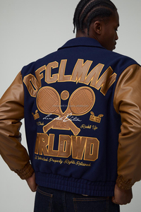 Custom Hip Hop Streetwear Plus Size Letterman <b>Jacket</b> Custom Men's <b>Jackets</b> With logo Embroidered Vintage - Product Image 5