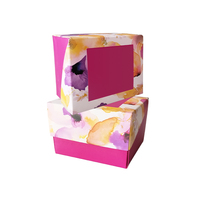 Floral Printed Paper Gift Box with Lid Elegant and Reusable Packaging for Weddings Parties Birthdays and Special Occasions