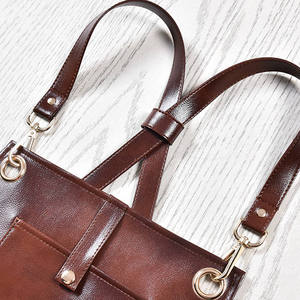 Tablier en cuir durable, réutilisable et écologique, logo personnalisé, multi-poches, sans manches, tablier de barbier tendance pour les coiffeurs - Product Image 6