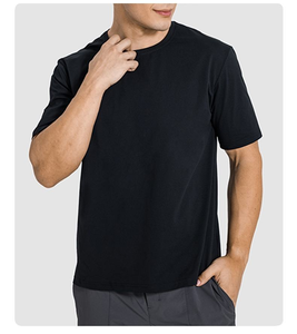 Camiseta Deportiva Versátil de Verano para Hombre, Diseño Liso, Manga Corta, Ajuste Holgado, Camiseta para Hombre - Product Image 2