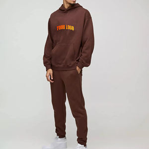 Survêtement décontracté de qualité supérieure 100% coton pour hommes, survêtement de grande taille, écologique, maternité, sérigraphie personnalisée, logo, vente en gros - Product Image 1