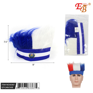Serre-tête avec perruque EL SALVADOR 7,5''x9'' – 240 pièces/lot – Accessoire élégant – Modèle 83367 - Product Image 1