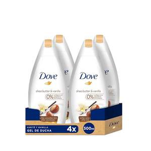Gel de Ducha Dove Purely Pampering, Manteca de Karité con Aroma Cálido, Blanco y Vainilla, 16.9 Oz (Paquete de 4) - Product Image 1