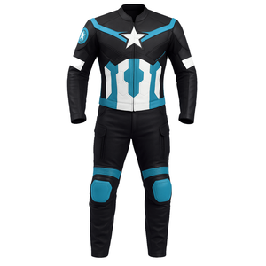 Combinaison de course de moto personnalisée pour hommes Veste de moto une pièce en cuir confortable avec coupe de haute qualité et logo personnalisé - Product Image 3