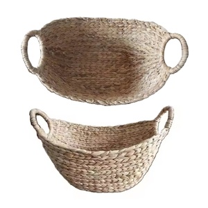 Jacinto de agua natural de alta calidad, contenedores de almacenamiento ovalados hechos a mano, cajas de almacenamiento multifuncionales ecológicas de Vietnam L80 - Product Image 3