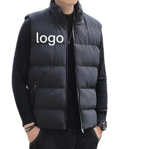 Chaquetas sin mangas con logotipo personalizado, chaleco de invierno a prueba de viento para hombre, chaquetas cortas acolchadas para hombre, transpirable y buen aislante del calor - Product Image 2