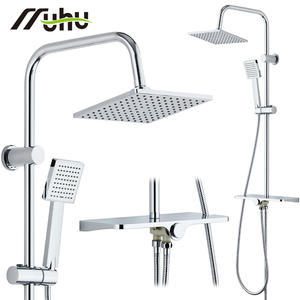 Set Doccia Termostatico in Acciaio Inossidabile con Soffione a Pioggia a Impulsi e Filtro, Design Resistente alla Ruggine - Product Image 3