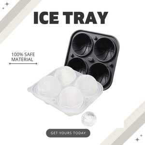 100% matériau en silicone de qualité alimentaire Bac à glace en silicone Logo de haute qualité personnalisé avec prix d'usine du Service OEM - Product Image 6