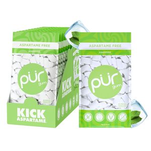 PUR <b>Gum</b> | Aspartame Free Chewing <b>Gum</b> | 100% Xylitol | Natural Coolmint Flavored <b>Gum</b>, 55 Pieces (Pack of 12) - Product Image 4
