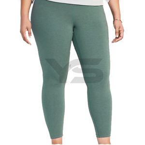 Leggings de yoga en nylon soyeux et doux pour femmes, vente en gros, personnalisables, ODM, pantalons de sport et de fitness avec logo sur la taille - Product Image 6