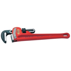 Llave para tubos RIDGID de 250 mm de longitud total para tubos de hierro fundido de 1 1/2 pulgadas, rango de sujeción de 48 mm, herramienta y accesorio de limpieza para el hogar - Product Image 1