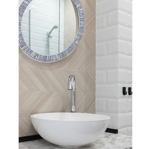 Miroir mural rond en os incrusté de fleurs noires et blanches, design traditionnel artisanal, décoration de salle de bain et de chambre à coucher - Product Image 2