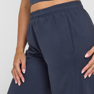 Pantalon de jogging Cargo respirant décontracté pour femmes taille moyenne jambe large Baggy Style surdimensionné pantalon léger pour femmes - Product Image 5