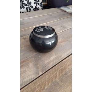 Banda con estampado de pata, urnas de cremación personalizadas, artesanías de Metal hechas a mano, urnas personalizadas para mascotas, recuerdo de cenizas funerarias, urna con estampado de pata - Product Image 6