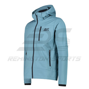 Nouvelle mode de veste en polaire Softshell d'extérieur avec logo personnalisé pour hommes veste Softshell imperméable unie - Product Image 2
