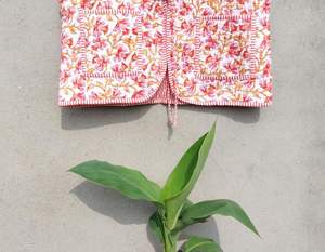 เสื้อโค้ทสไตล์โบฮีเมียนสำหรับผู้หญิง, เสื้อโค้ทผ้าฝ้ายสไตล์โบฮีเมียนทรงสั้นทำด้วยมือใส่ได้ทั้งชายและหญิง - Product Image 3