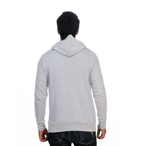 เสื้อฮู้ดมีซิปของผู้ชายแบบสั่งทำเสื้อฮู้ดสีเทาคุณภาพพรีเมียมพร้อมออกแบบโลโก้ได้ตามต้องการสวมใส่สบายทนทานและมีสไตล์ - Product Image 2