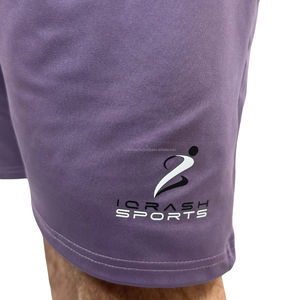 Conjuntos cómodos de camisetas y pantalones cortos para hombre, venta al por mayor, conjuntos cortos de verano personalizados para hombre, conjunto de verano para hombre de Color sólido de alta calidad - Product Image 5