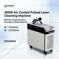 Nettoyeur laser pulsé haute efficacité 300W |   Élimination rapide de la rouille et des peintures |   Acier inoxydable et bois |   Source portable JPT/Raycus