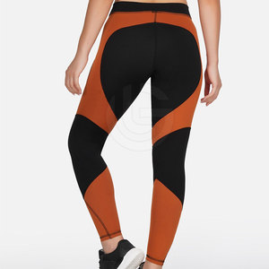 Mallas de yoga para mujer estilo moda venta al por mayor cintura media 100% algodón transpirable material de punto hecho en Pakistán - Product Image 4