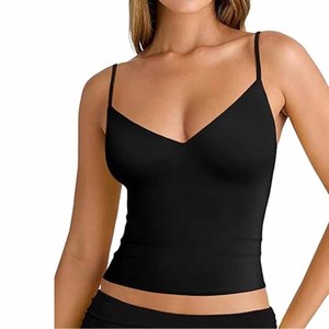 เสื้อคอกลมแขนสั้นสำหรับผู้หญิงเสื้อยืดผ้าฝ้าย/เส้นใยไม้ไผ่ - Product Image 4