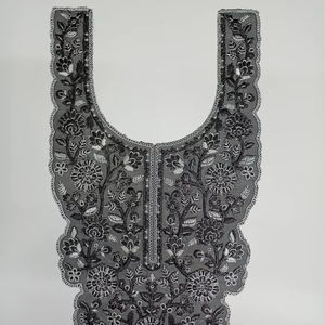 ชิ้นส่วนคอปักเลื่อมสำหรับงานเย็บปักสำหรับเสื้อผ้าและนักออกแบบแฟชั่นออกแบบได้ตามต้องการ - Product Image 1