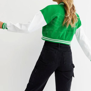 Chaqueta corta para mujer de alta calidad con logotipo personalizado, la mejor Chaqueta corta de tela para mujer - Product Image 3