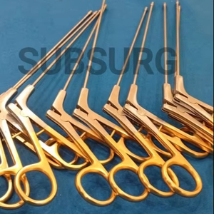 Instruments ORL en acier inoxydable faits à la main poinçons de champignons chirurgicaux avec finition mate + or Source d'alimentation manuelle pour les chirurgiens - Product Image 1