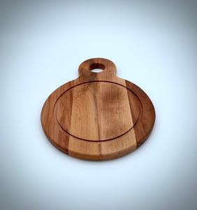 Tabla de Cortar de Madera Hecha a Mano con Bordes y Esquinas Redondeados, Tabla de Cortar de Madera Ecológica para la Preparación de Alimentos sin Plástico - Product Image 5