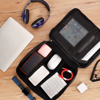 Tas Perlengkapan Elektronik EDC Custom yang Tahan Lama dengan Banyak Kompartemen, Kotak Pelindung untuk Hard Drive dan Kabel
