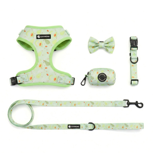 Conjunto de <span class=keywords><strong>Collar</strong></span> y Correa Ajustables con Diseño Exclusivo para Perros, Soporte para Bolsas de Desechos, Arnés de Neopreno para Perros, Ideal para Paseos y Entrenamiento al Aire Libre - Product Image 2