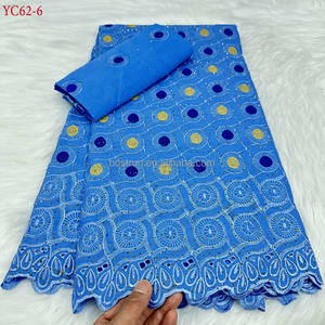 YC62  <span class=keywords><strong>Tissu</strong></span> en dentelle suisse Cristal du Sénégal, <span class=keywords><strong>tissu</strong></span> en dentelle suisse africaine, voile en dentelle pour robe de soirée de mariage - Product Image 4